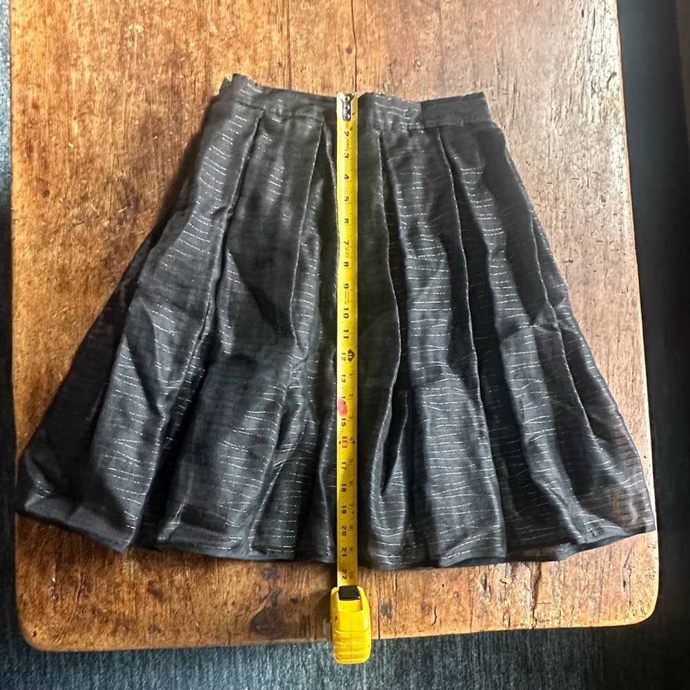 VINTAGE 80’s Eric Gaskins Black Silk Skirt